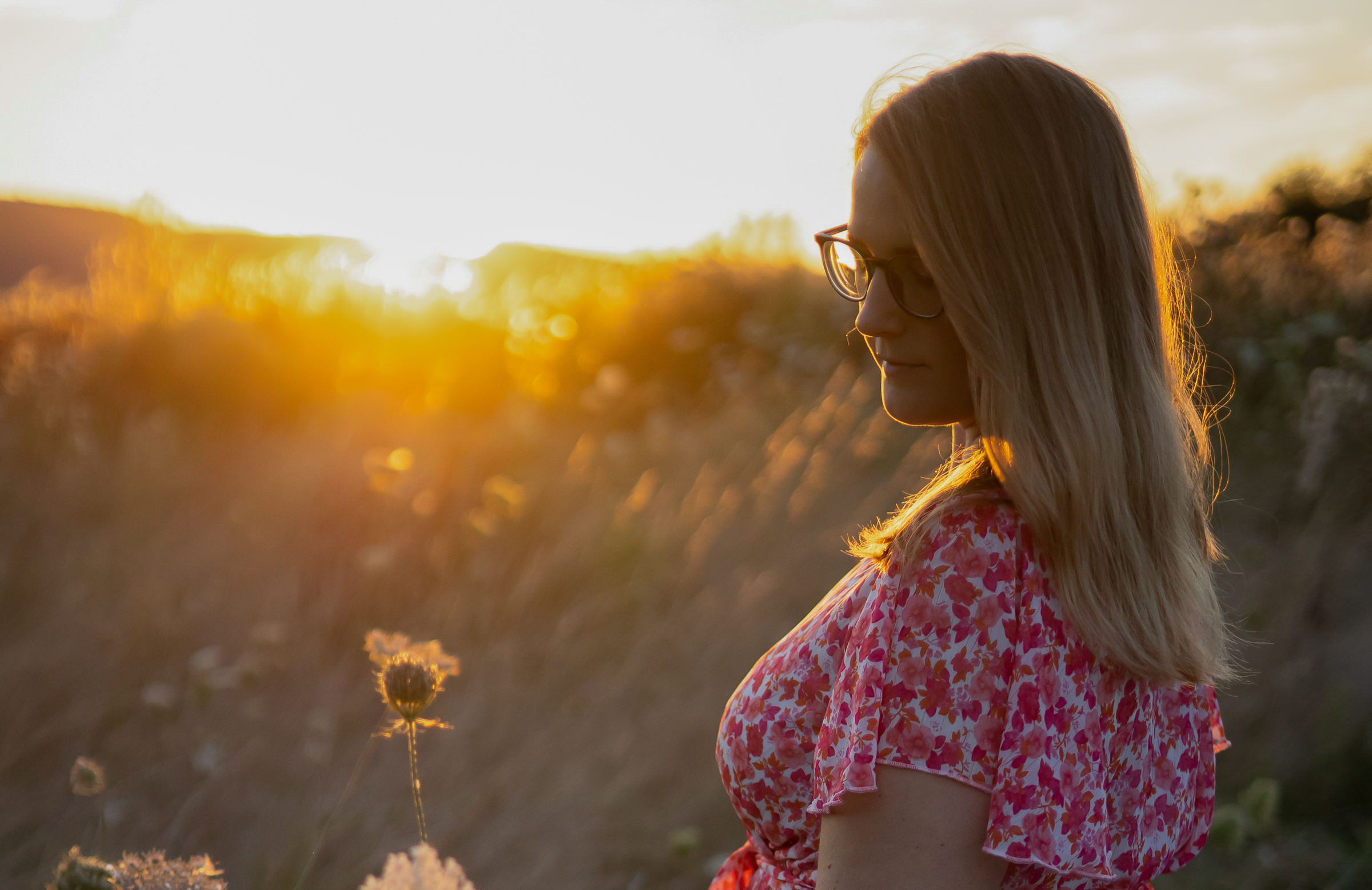 Portraitshooting im Sonnenuntergang